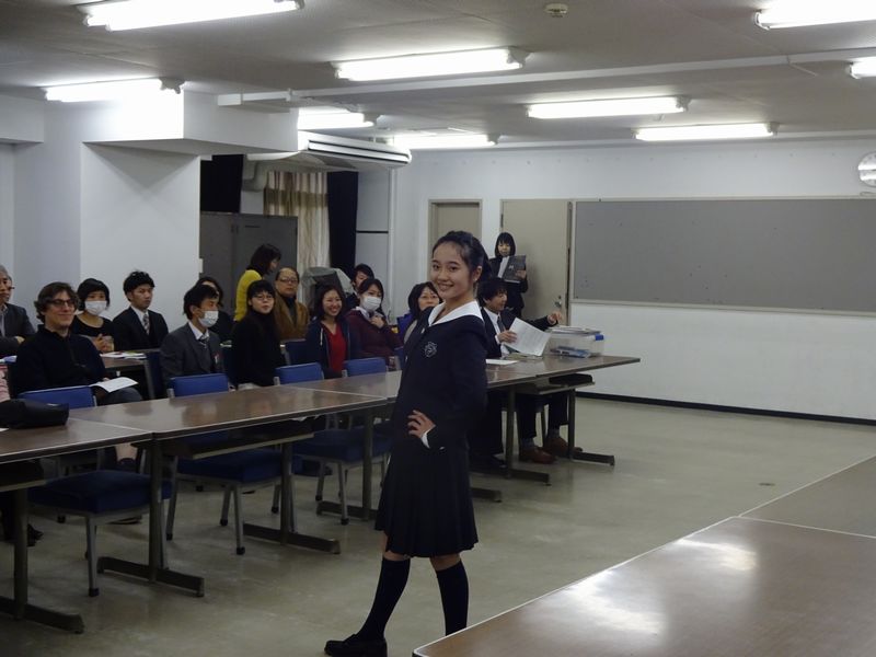 2017年度生の新制服が職員会議でお披露目されました！ | BAIKA